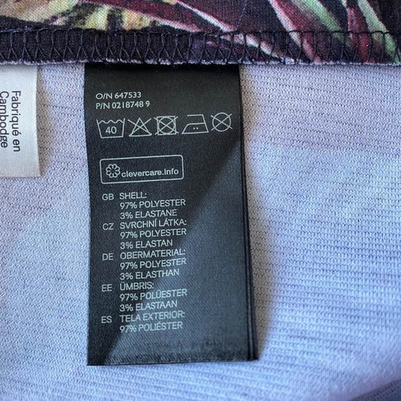 H&M Women's Tropical Print Pull-On Mini‎ Skirt Size Medium - Picture 5 of 11